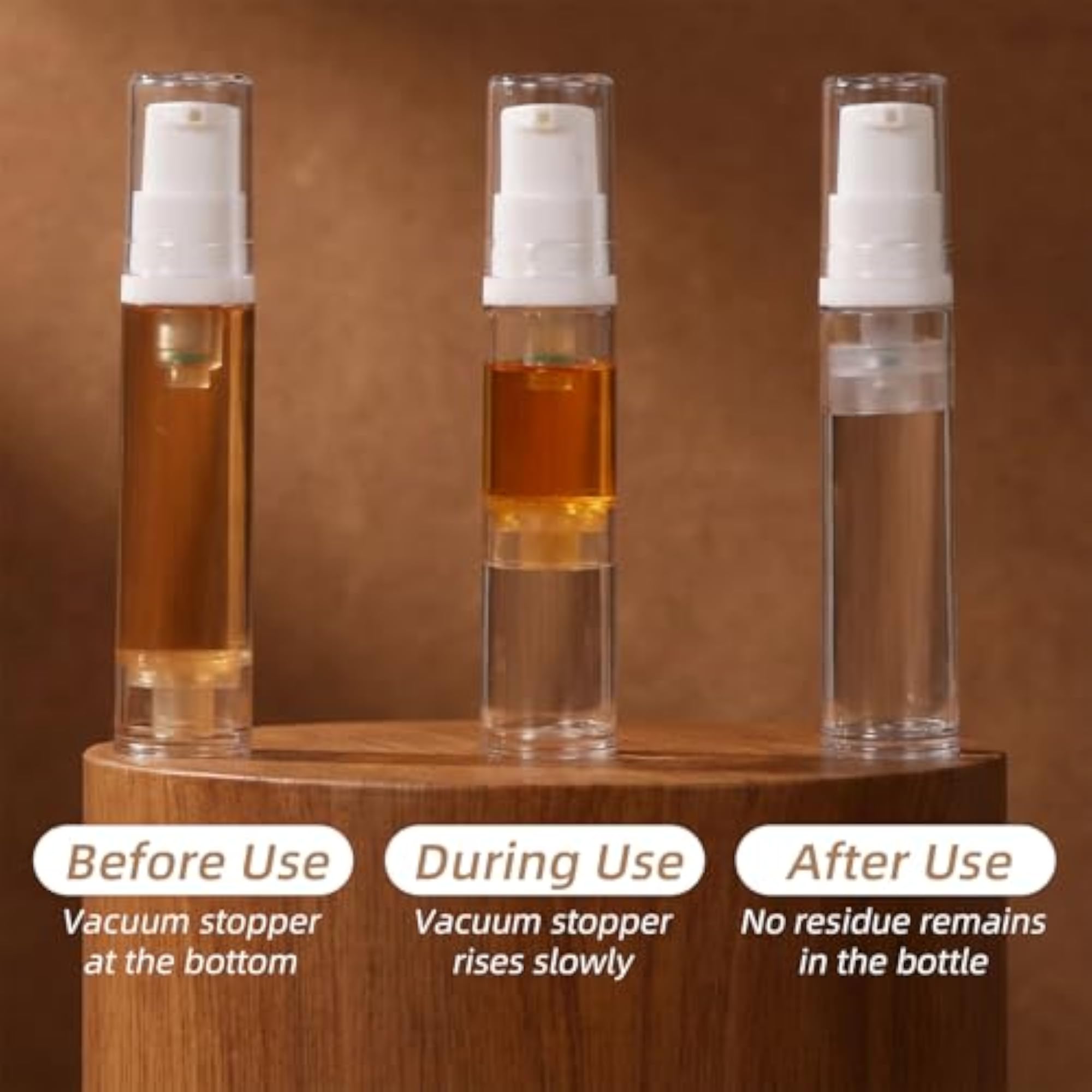 10Pcs Empty Airless Pump Bottles 10ML